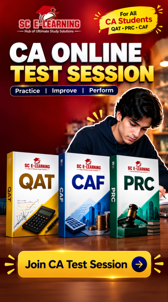 SC E-Learning CA Online Test Session